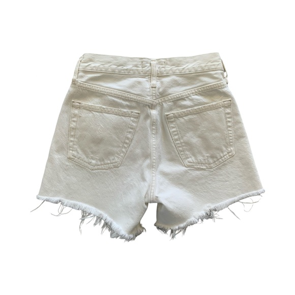 Agolde PARKER LONG SHORT IN PANNA COTTA Size 24 *Button Fly* - Picture 3 of 6